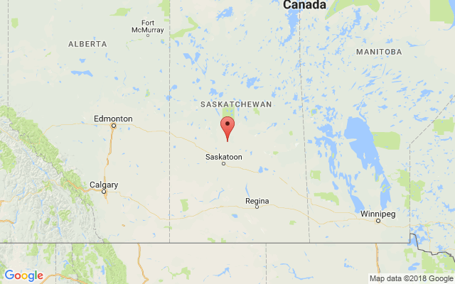 Credit Union Central Alberta SK Map